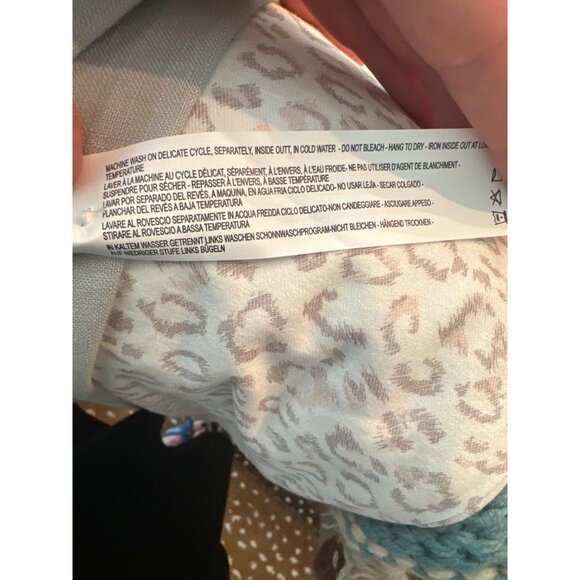 NWT FDJ Dolman Long Sleeve Crepe Aztec Print Viscose Button Shirt S Office Top - Picture 13 of 13